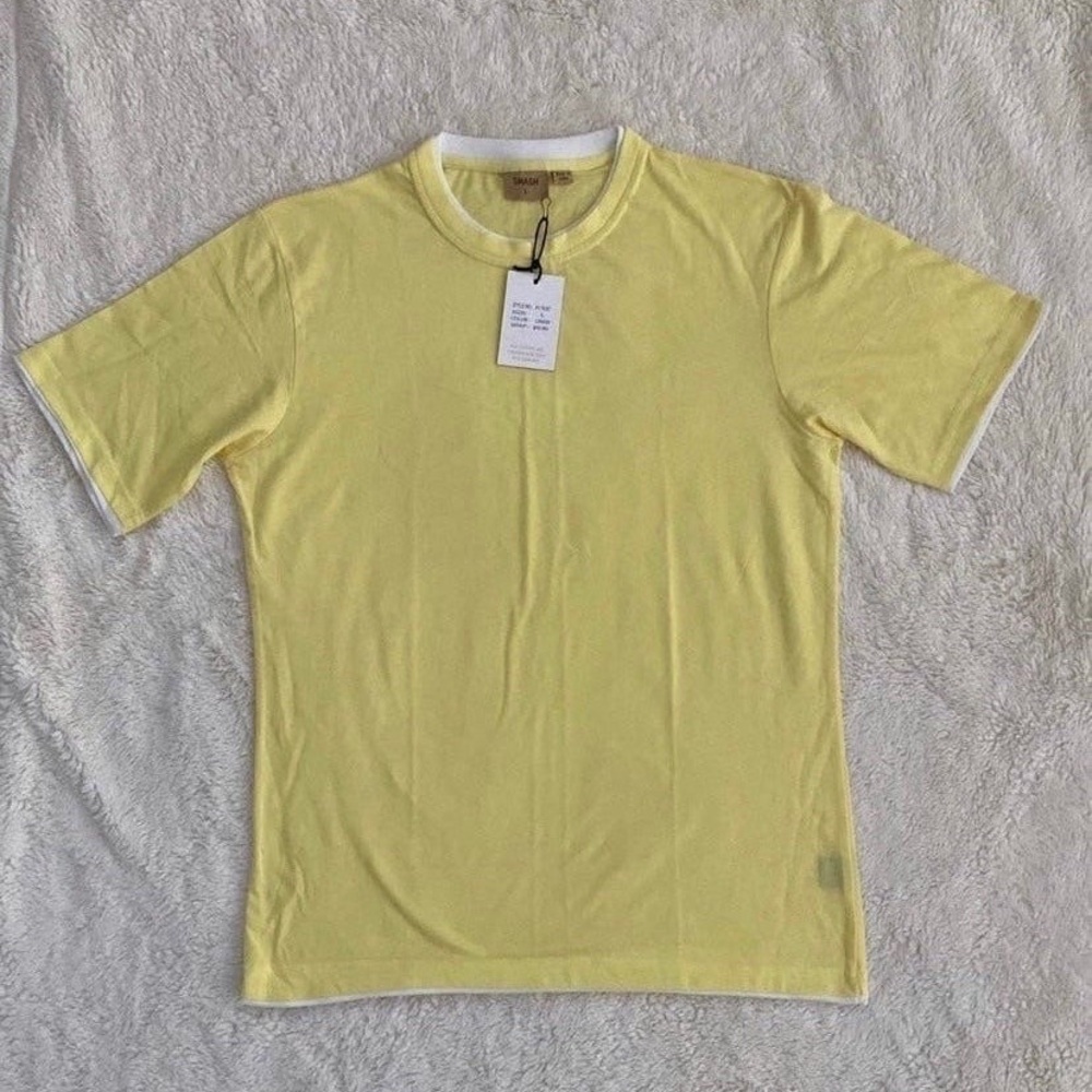 Men’s Smash T-Shirt, Fashion Nova, Yellow, Size Large, NWT